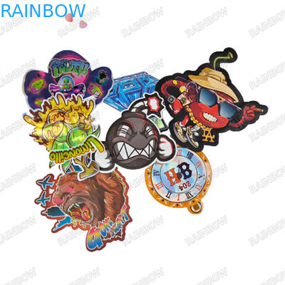 3.5g Custom Die Cut Bags Kokusuz Fermuar Çantaları Mylar çantaları Çocuk Dayanıklı Fermuar Çantaları Kurabiyeler için Gummies Paketleme