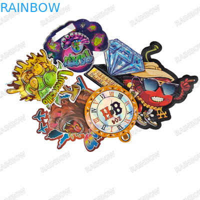 3.5g Custom Die Cut Bags Kokusuz Fermuar Çantaları Mylar çantaları Çocuk Dayanıklı Fermuar Çantaları Kurabiyeler için Gummies Paketleme