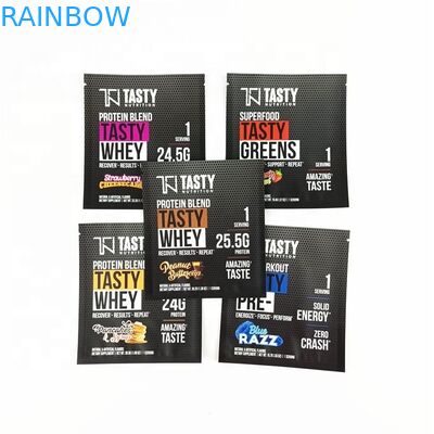 Özel Plastik Torba Çizgi Çaplama Gıda Paketleme Çantaları Fermuarlı