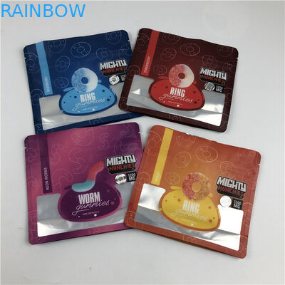 Profesyonel Servis Parlak/Mat Baskı Sonlandırma ile Dijital Baskılı Çantalar Sakızlı Yiyebilir Mylar Çantaları