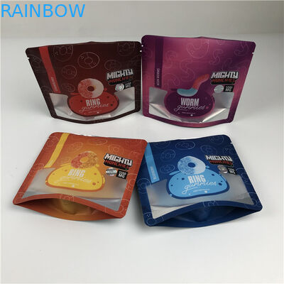 Profesyonel Servis Parlak/Mat Baskı Sonlandırma ile Dijital Baskılı Çantalar Sakızlı Yiyebilir Mylar Çantaları