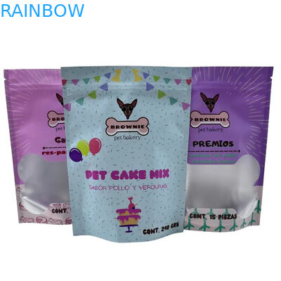 Zıpkınlı evcil hayvan yiyecekleri için yiyecek torbası