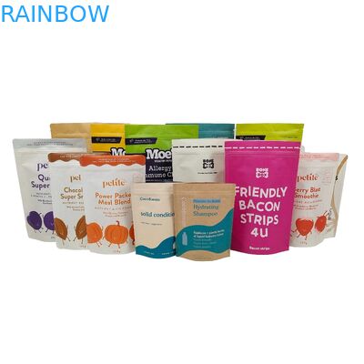 Özel Yiyebilir Plastik Ambalaj Biyolojik Bozulabilir Çantalar Alüminyum folyo Fermuar Kilitli Doypack Çay Kahve Atıştırmalığı