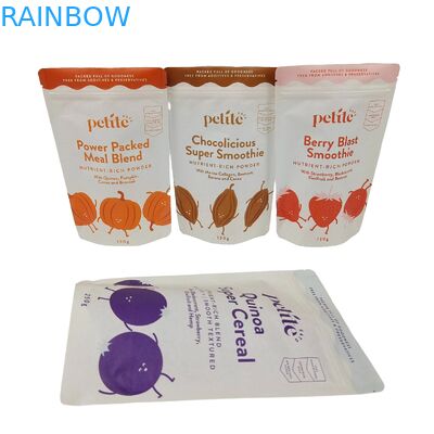 Biyodegradable Ziplock Custom Logo Basılmış Doypack ile ayağa kaldırma çantaları Kahve Çay Paketleme Gıda poşetleri