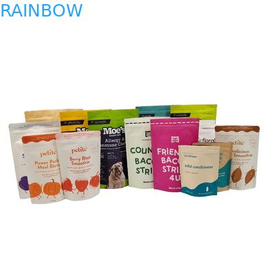 Biyolojik olarak ayrıştırılabilir Doypack Geri dönüştürülebilir Özel Yukarı Çanta Zip Kilitli Kraft Kağıt Torbaları Yiyebilir Paketleme Torbaları