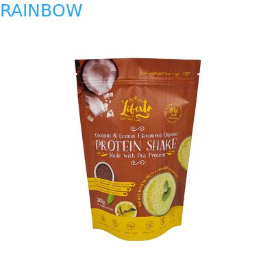 Özel Basılmış Alüminyum Folyo Ziplock Toz Paketleme için Plastik Torbalar Ziplock Stand Up Pocket