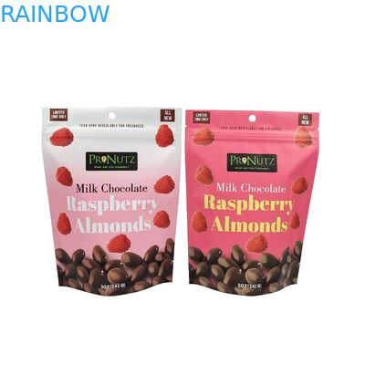 Özel Basılmış Alüminyum Folyo Ziplock Toz Paketleme için Plastik Torbalar Ziplock Stand Up Pocket