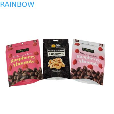 Özel Basılmış Alüminyum Folyo Ziplock Toz Paketleme için Plastik Torbalar Ziplock Stand Up Pocket