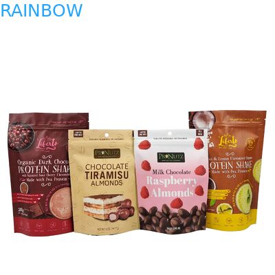 Yüksek Kaliteli Sıcaklık Sızdırmazlık Şeker Çantası Özel Alüminyum Folyo Fermuar Durabilir Plastik Paket Ziplock Çantası