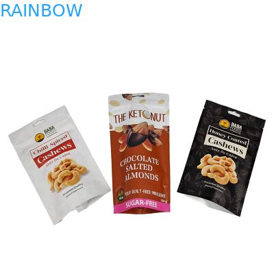 Kaju fındığı Gıda sınıfı fermuar torbası Alüminyum folyo plastik poşet fermuar Mylar torbası