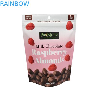 Laminasyonlu Yüksek Kaliteli Gıda Sınıfı Mylar Torbası Özel Stand Up Ziplock Snack Zipper Bag Paketleme