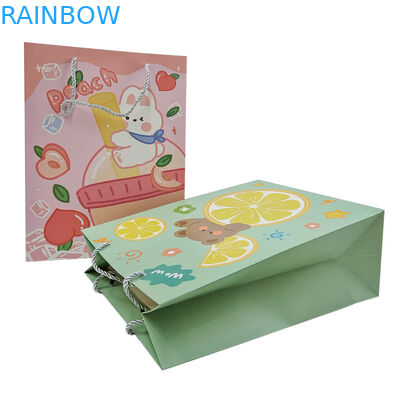 Toptan Özel Basılmış Logo Lüks Hediye Kağıt Çantası Perakende Boutique Alışveriş Kağıt Çantaları