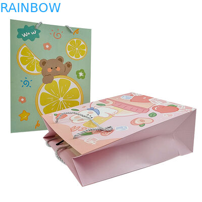 Toptan Özel Basılmış Logo Lüks Hediye Kağıt Çantası Perakende Boutique Alışveriş Kağıt Çantaları