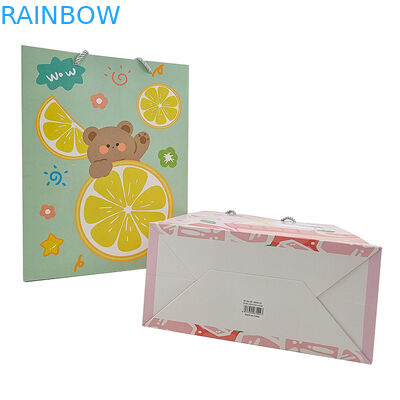 Toptan Özel Basılmış Logo Lüks Hediye Kağıt Çantası Perakende Boutique Alışveriş Kağıt Çantaları