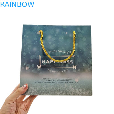 Özel alışveriş kağıt torbaları Logo basılı geri dönüştürülebilir biodegradable kahverengi düz ambalajlı Kraft kağıt torbası