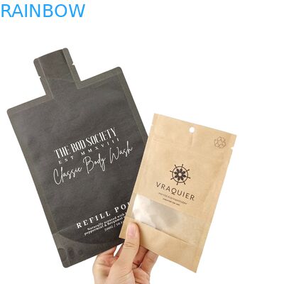 Yassı Kokusuz Metal Folyo Fındık Mylar Heal Seal Torbaları Poşet Dondurulmuş Pencere Dokusu Asma Deliği Üç Taraflı Seal Torbaları