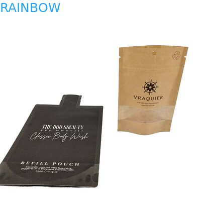 Yassı Kokusuz Metal Folyo Fındık Mylar Heal Seal Torbaları Poşet Dondurulmuş Pencere Dokusu Asma Deliği Üç Taraflı Seal Torbaları