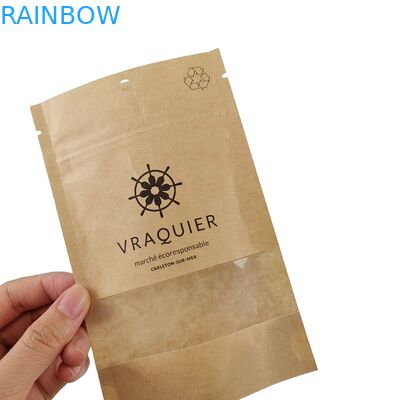 Yassı Kokusuz Metal Folyo Fındık Mylar Heal Seal Torbaları Poşet Dondurulmuş Pencere Dokusu Asma Deliği Üç Taraflı Seal Torbaları