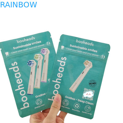 Biyo-degradasyonlu çanta vücut losyonu banyo tuz duş gel gıda ambalaj çantaları zip kilitli ayağa kalkan poşet