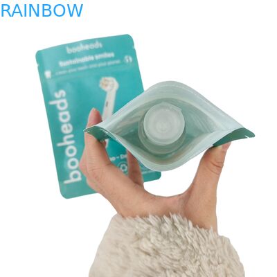 Biyo-degradasyonlu çanta vücut losyonu banyo tuz duş gel gıda ambalaj çantaları zip kilitli ayağa kalkan poşet