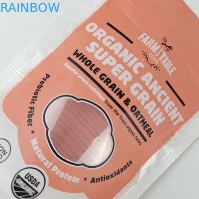 Özel Logo Gıda ambalajı Kokusuz Zip Kendini mühürle Stand Up Pockets Matt Finish Metal Effect Basılı Stand Up Zippe