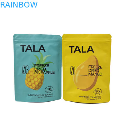 Özel basılı plastik stand up atıştırmalık mango ananas kuru meyve yeniden kilitlenebilir mylar torbaları