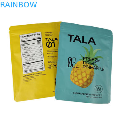 Özel basılı plastik stand up atıştırmalık mango ananas kuru meyve yeniden kilitlenebilir mylar torbaları