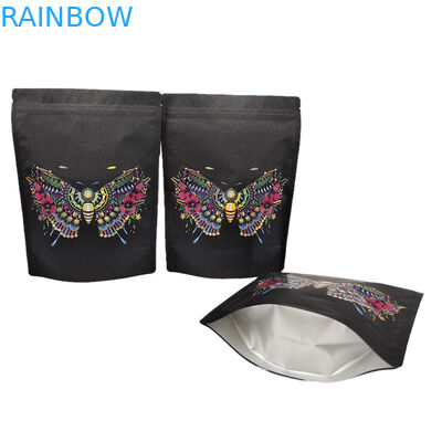 Toptan Ekolojik Dost Kraft Kağıt Ambalaj Çantası Mısır Mantarı Protein Tozu için Spot UV Yeniden Kapanabilir Mylar Çantaları