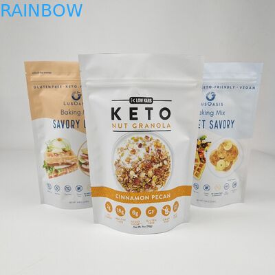 Özel Baskılı Ayaklı Zip Kilitli Plastik Torbalar Kahve Çayı Şeker Çikolata Barları Gıda Paketleri Mylar Torbaları