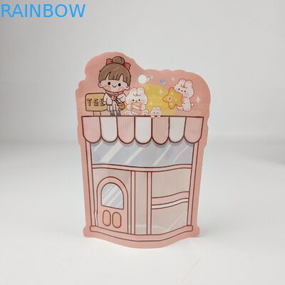 Gravure Baskı Mat Finish Mylar Stand Up Pocket Paketleme Çantası Sıcaklık Kapatabilir Mavi Easy Tear Notch Ziplock Çantaları