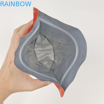 Yüksek Kaliteli Laminasyonlu Alüminyum Folyo Zip Lock Çanta Stand Up Pocket Matt Beyaz Folyo Çanta Ziplock Kahve Torbası
