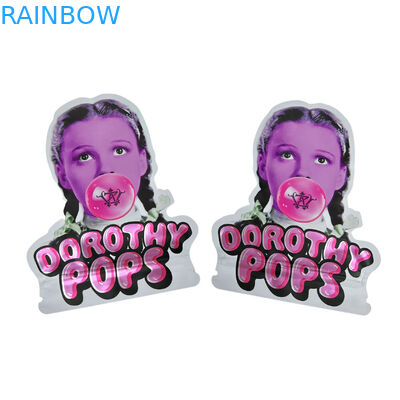 Geri dönüştürülmüş özel özel şekilli döşeme kesimi 7 14 28g Gummies çocuk geçirmez alüminyum folyo şeker Mylar çanta