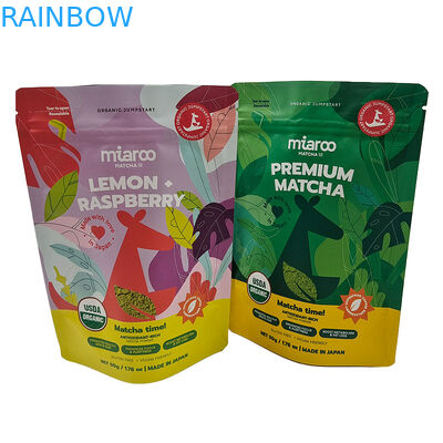 Plastik çantalar Şeffaf 500g Mylar çantaları Mylar çantaları Özel basılı fermuar