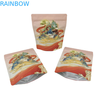 Toptan Plastik Çantalar Gıda Kokusu Kanıtlı Çantalar Logo ile Dolaylı Doldurulabilir Mylar Çantaları Baharatlar için