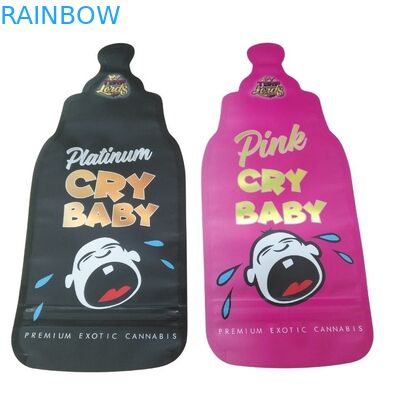 Özel Basılmış Çocuk Kanıtlı Ziplock Holografik Ölü Kesim Mylar Çantası 3.5g Özel Şekil Sakızlı Şekerli Yiyebilir Paket Çantası