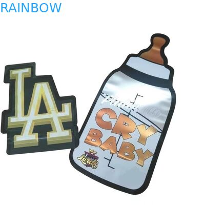 Özel Baskı 3.5g Mylar Çantaları Döşeme Kesimsiz Çantalar Ziplock Çemberli Mylar Yumuşak Dokunma Plastik Gıda Şeker Çantaları