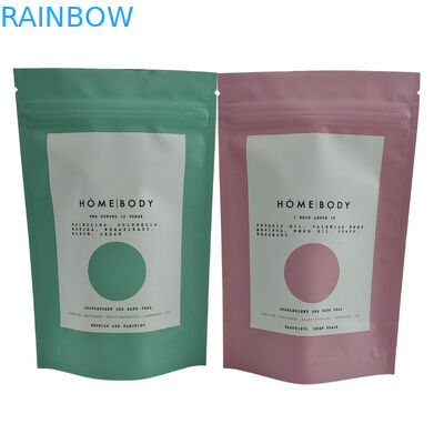 Özel ambalaj Stand Up Bag Mylar Zipper Bag Alüminyum folyo poşeti Scrub banyo tuz paketleme için