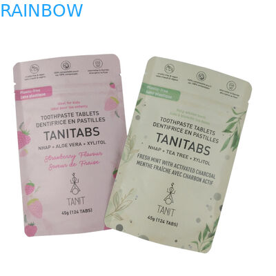 Çevre dostu Ziplock Yüksek Gıda Ambalajı % 100 Komposta edilebilir Biyolojik Bozulabilir Kraft Kağıt Çantaları