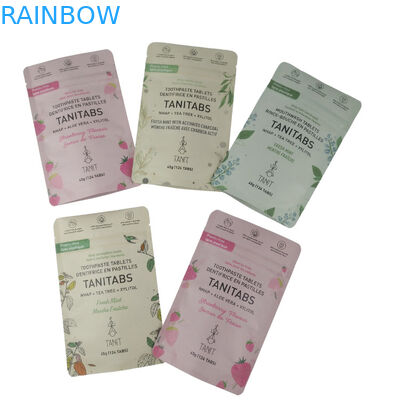 Çevre dostu Ziplock Yüksek Gıda Ambalajı % 100 Komposta edilebilir Biyolojik Bozulabilir Kraft Kağıt Çantaları