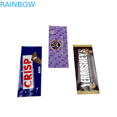 Özel Basılmış Gıda Derecesi Arka Taraf Kapalı Çuval Atıştırmalık Enerji Barı Dolap Paketleme Mantar Çikolata Torbası