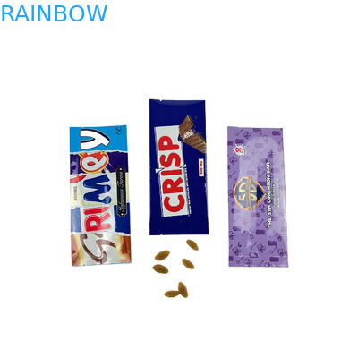 Özel Logo Yazdırma Mylar Çantalar Tek kullanımlık Alüminyum folyo çantaları Bal Şeker çantaları Çikolata çubuğu ambalajı