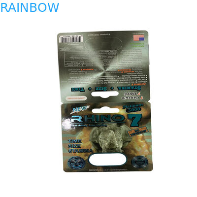 Gummy Bear Paketleme Erkek Seks Geliştirme Hapları Blister Kağıt Karton Paketleme