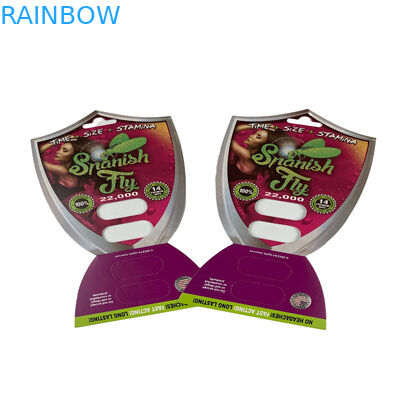 3D Seks Hapı 1/2 Kapsül Ventriküler 3D Kart Ekran Kutuları için Blister Kart Paketleme