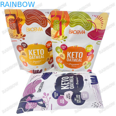 Üretim Fiyatı Dijital Baskı Yüksek Kaliteli Gıda Torbaları Parlak Bitirme Plastik Torba Gıda Depolama için Şeffaf Pencere