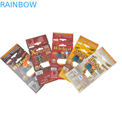 Özel Baskı Sıcak Satış Geliştirme Gergedan Hapları Erkekler İçin Ambalaj Depo Gösteri Kağıdı Kutu Kağıt Kartlar