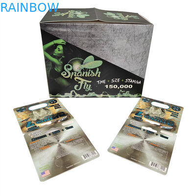 Yüksek Kaliteli Seks Hapı 3D Blister Packaging Card Rhino Male Enhancement Pill Packaging Card With Display Paper Boxes
