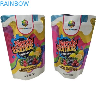 Özel Baskı Çizim baskı Dijital baskı Düşük MOQ Siyah renk Kalkın Cüzdan Alüminyum folyo ambalaj poşetleri