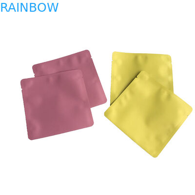 Plastik üç taraflı mühürlü çantalar düz çantalar yağ için maske çantaları