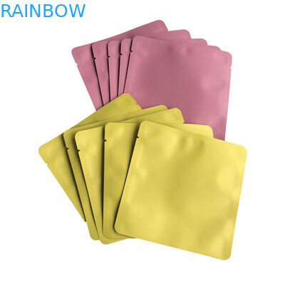 Plastik üç taraflı mühürlü çantalar düz çantalar yağ için maske çantaları