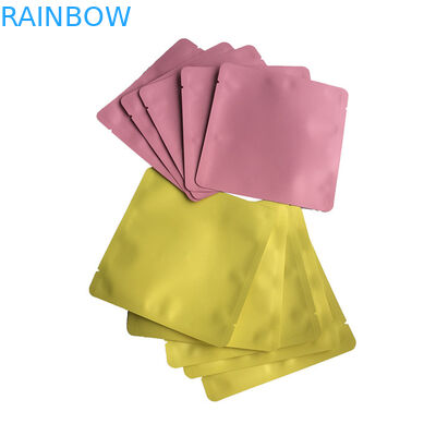 Plastik üç taraflı mühürlü çantalar düz çantalar yağ için maske çantaları